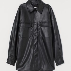 H&M Leather Shacket